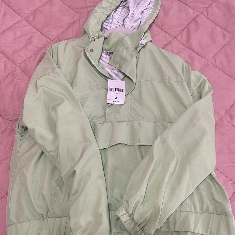 Sage Green Windbreaker!